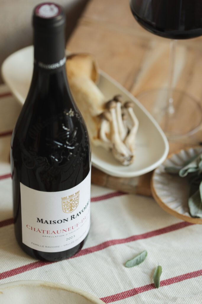 Photo ambiance Chateauneuf du Pape Maison Ravoire, gnocchis